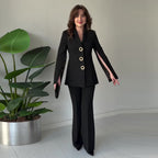 Zara | Blazer and Trousers with Split Sleeves