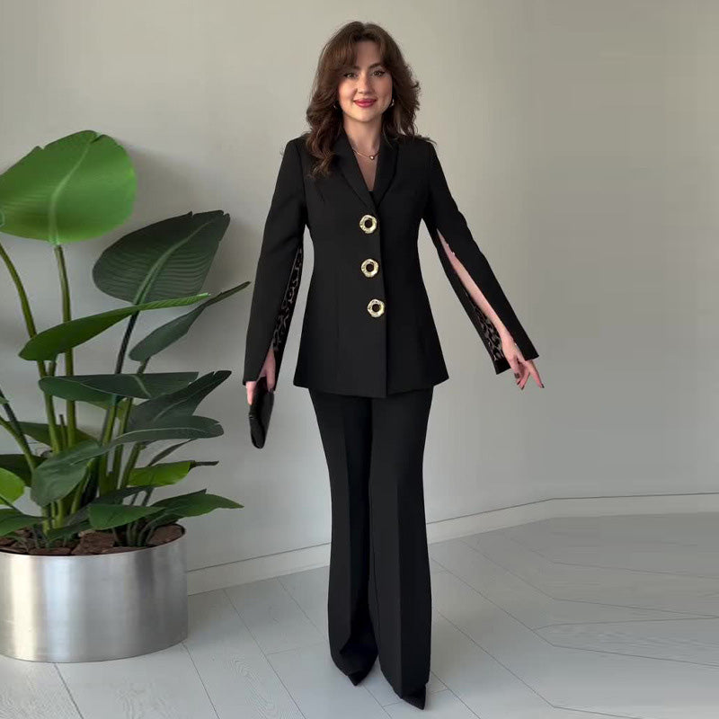 Zara | Blazer and Trousers with Split Sleeves