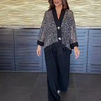 Karla | Cardigan + Wide Trousers Set