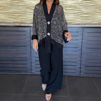 Karla | Cardigan + Wide Trousers Set