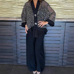 Karla | Cardigan + Wide Trousers Set