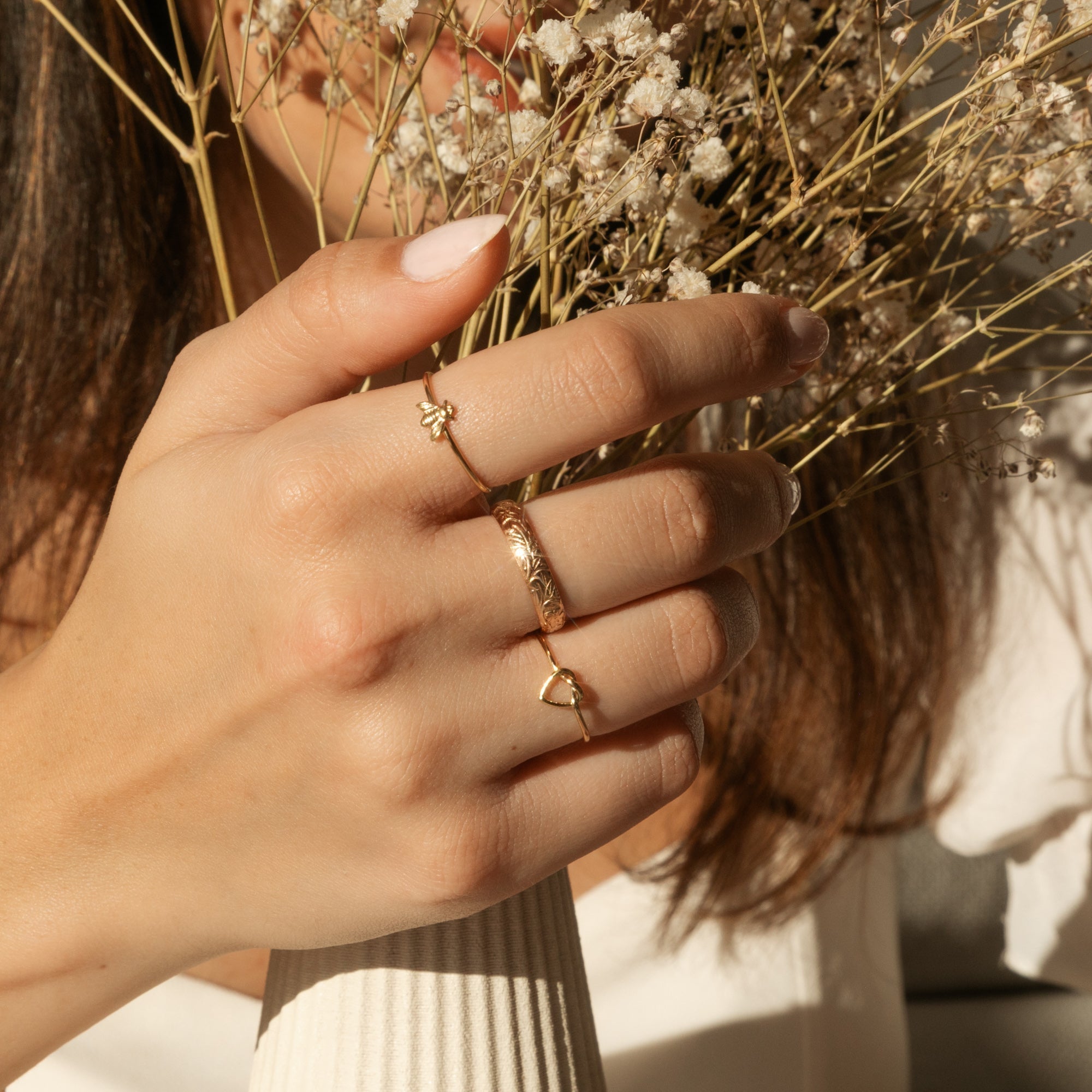 Thick Flower Ring