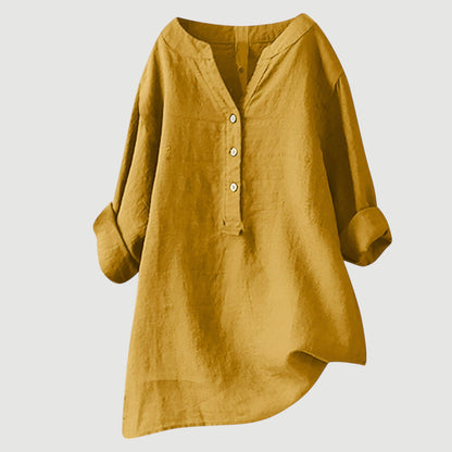 Zarina Women's Linen Blouse – Comfortable, Light & Airy