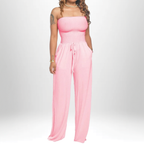 Celia | Summer Strapless Jumpsuit