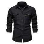 Nathanial Cotton Denim Shirt