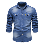 Nathanial Cotton Denim Shirt