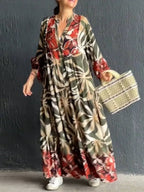 Flaire - Casual Dress with Floral Pattern