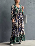Flaire - Casual Dress with Floral Pattern