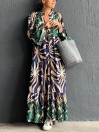 Flaire - Casual Dress with Floral Pattern