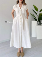 Valeria | Dress with metal ring belt