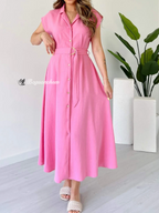 Valeria | Dress with metal ring belt