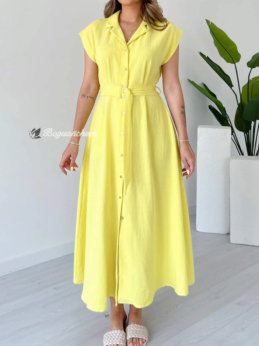 Valeria | Dress with metal ring belt