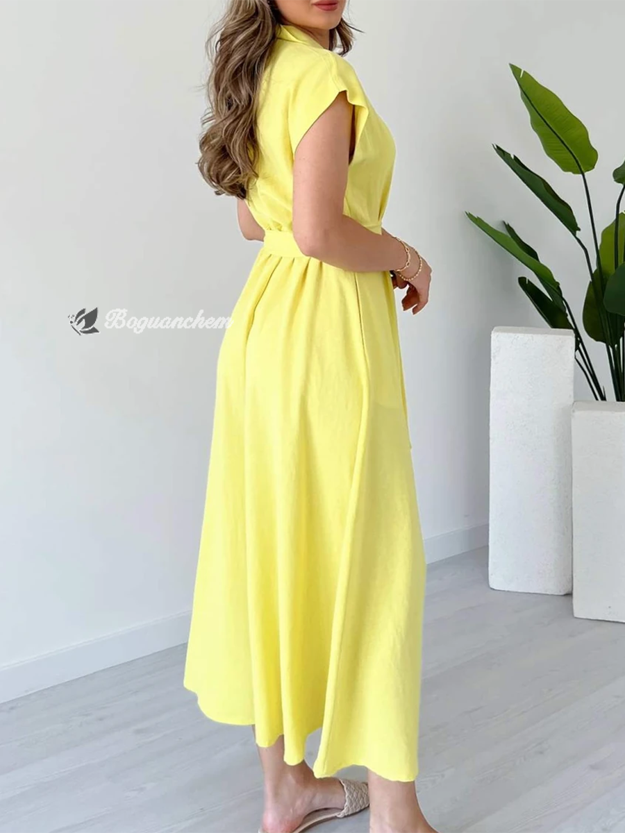 Valeria | Dress with metal ring belt