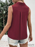 Sabina | Sleeveless V-neck vest with buttons