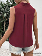 Sabina | Sleeveless V-neck vest with buttons