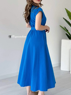 Valeria | Dress with metal ring belt